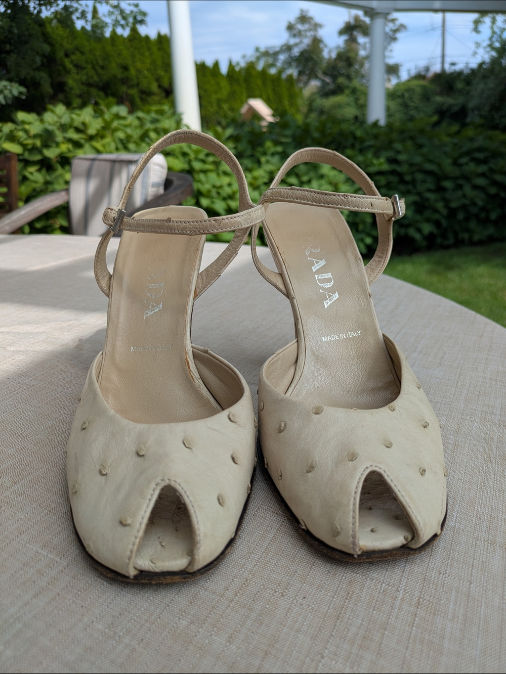 Vintage Prada Ostrich Leather